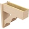 Ekena Millwork 8-in W x 22-in D x 22-in H Funston Block Rough Cedar Woodgrain TimberThane Outlooker, Primed Tan OUTUR080X22X22FST44RCPR - alternate 2